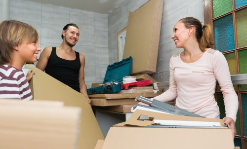Local moving van handling residential access in Paddington