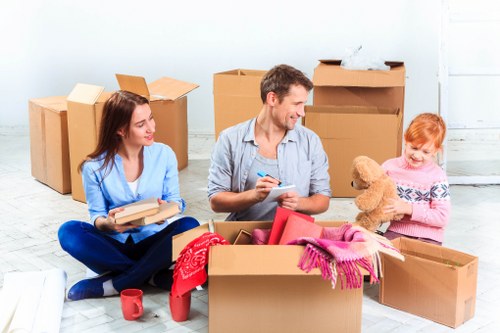 Paddington moving van handling furniture transport for a flat move