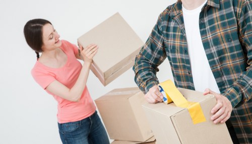 Business removals in a busy Paddington street with loading access challenges