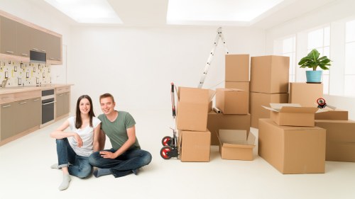 Packed boxes and furniture ready for a Paddington home removal