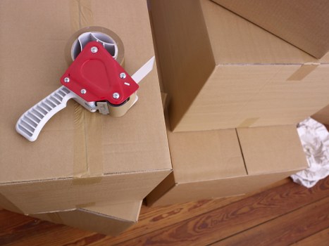 Preparing desks and office contents for a local Paddington move