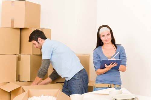 Careful handling of household items during a Paddington move