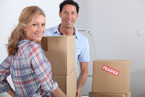 Careful handling of office equipment during a Paddington business move