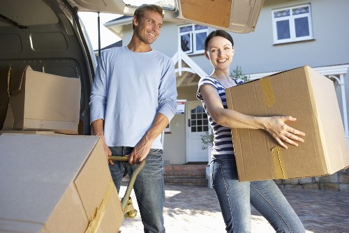 Careful unpacking and box organisation in a Paddington apartment