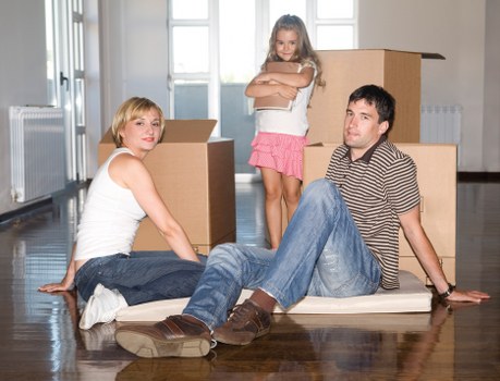 Furniture and boxes being loaded for a Paddington home removal